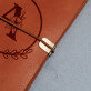Monogramm im Kreis Blumen - Retro-Notizbuch