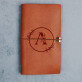 Monogramm im Kreis Blumen - Retro-Notizbuch