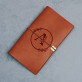 Monogramm im Kreis Blumen - Retro-Notizbuch