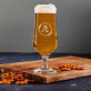 Monogramm im Kreis Blumen - Biertisch