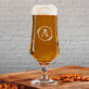 Monogramm im Kreis Blumen - Biertisch