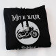 Motoholiker - Schwarzer Kapuzenpullover für Herren