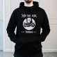 Motoholiker - Schwarzer Kapuzenpullover für Herren