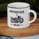 Motoholiker - Keramikbecher mit schwarzem Rand