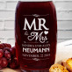 Mr & Mrs - Karaffe mit Gravur