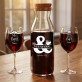 Mr & Mrs right - Weinkaraffe und zwei Weingläser - Set mit Gravur
