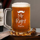 Mr & Mrs Right - Set aus Becher und Weinglas