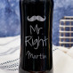 Mr Right - Trinkflasche mit Gravur