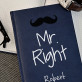 Mr Right - Notizbuch A5 mit Aufdruck