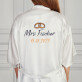 Mrs - Bademantel aus Satin 