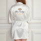 Mrs - Bademantel aus Satin 