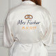 Mrs - Bademantel aus Satin 