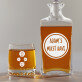 Must Have - Whiskykaraffe und Whiskygläser - Set mit Gravur