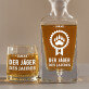 Jäger des Jahres - Whiskykaraffe und Whiskygläser - Set mit Gravur