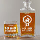 Jäger des Jahres - Whiskykaraffe und Whiskygläser - Set mit Gravur