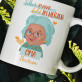 Silber im Haar,Gold im Herzen - Personalisierte Tasse