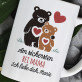 Am sichersten bei Mama - Personalisierte Tasse