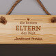 Beste eltern der welt - Holzschild