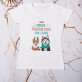 Hunde-Weihnachten - T-Shirt mit Aufdruck für Damen