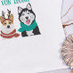 Hunde-Weihnachten - T-Shirt mit Aufdruck für Damen