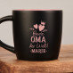Die beste Oma Herzen - Schwarzer keramikbecher Die beste Oma Herzen - Schwarzer keramikbecher