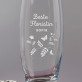 Beste Floristin - Glasvase mit Gravur
