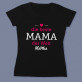 Beste mama - Schwarzes T-Shirt für Damen