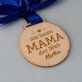 Beste mama - Holzmedaille
