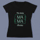 Beste mama blätter - Schwarzes T-Shirt für Damen