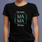 Beste mama blätter - Schwarzes T-Shirt für Damen