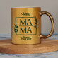 Beste mama blätter - Goldbecher