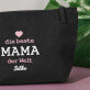 Beste Mama - Dunkelblaue Kosmetiktasche