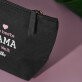 Beste Mama - Dunkelblaue Kosmetiktasche