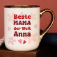 Najlepsza mamusia na świecie - Ein Becher mit Goldrand
