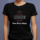 Beste lehrerin der welt - Schwarzes T-Shirt für Damen