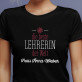 Beste lehrerin der welt - Schwarzes T-Shirt für Damen