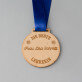 Beste lehrerin der welt - Holzmedaille