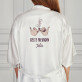 Beste Freundin - Bademantel aus Satin 