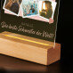 Die beste Schwester der Welt! - Druck auf Acrylglas mit LED Beleuchtung