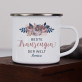 Beste Trauzeugin - emaillierter Becher