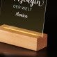 Beste trauzeugin - Druck auf Acrylglas mit LED Beleuchtung