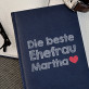 Beste Ehefrau - Notizbuch A5 mit Aufdruck