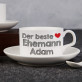 Bestes Ehepaar - Zwei Tassen mit Untertasse