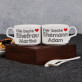 Bestes Ehepaar - Zwei Tassen mit Untertasse