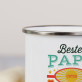 Bester Papa unter der Sonne - emaillierter Becher