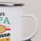 Bester Papa unter der Sonne - emaillierter Becher