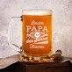 Bester Papa unter der Sonne - personalisierter Bierkrug