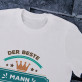 Bester Mann - T-Shirt mit Aufdruck für Herren