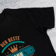 Bester Mann - Schwarzes T-Shirt für Herren