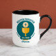 Der beste priester - Ein Becher mit farbigem rand